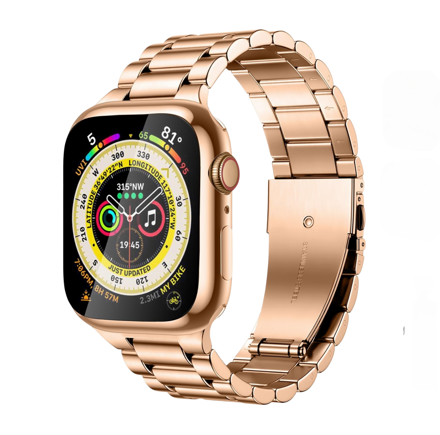 Series X Smartwatch with Premium Metal Chain